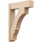 Ekena Millwork 8-in W x 28-in D x 40-in H Balboa Block Rough Cedar Woodgrain TimberThane Outlooker, Primed Tan OUTUR080X28X40BOA44RCPR - alternate 1